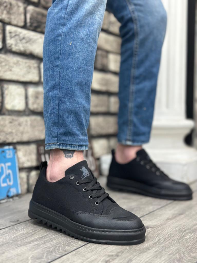 Men's BOA Thick Sole Smile Pattern Sports Shoes