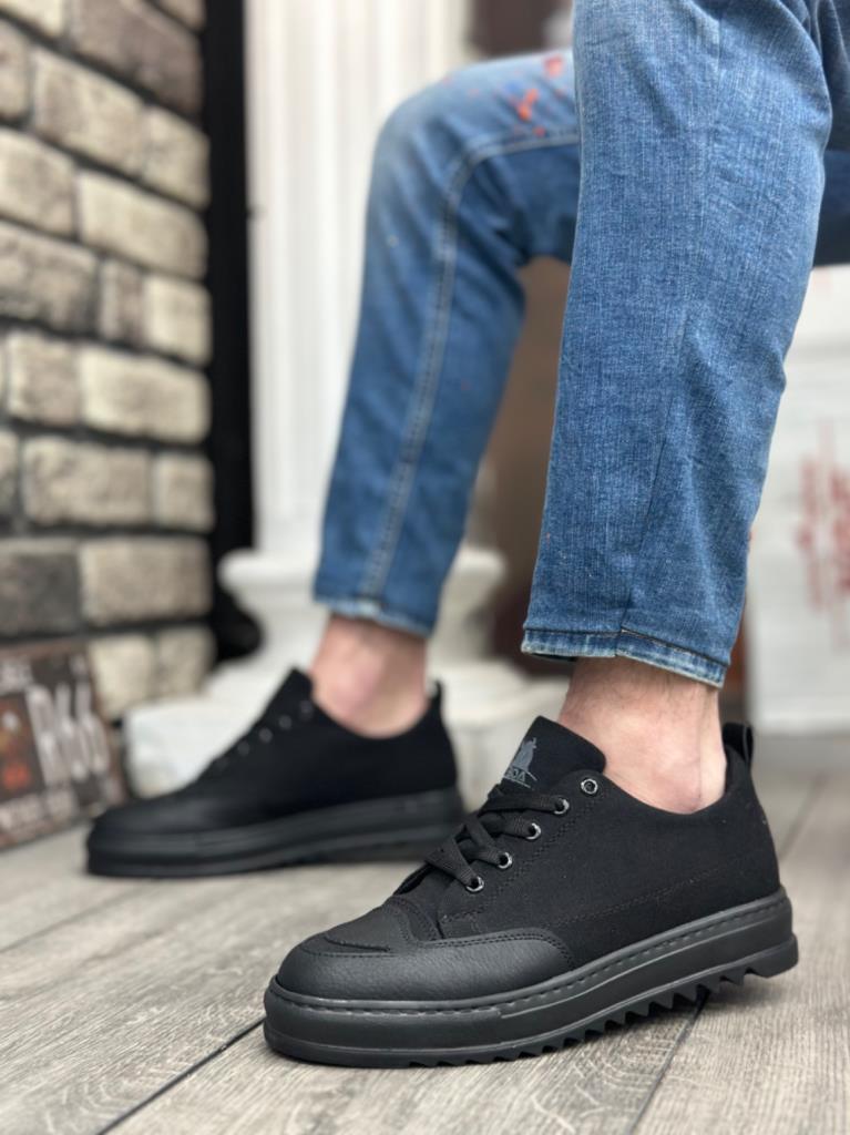 Men's BOA Thick Sole Smile Pattern Sports Shoes