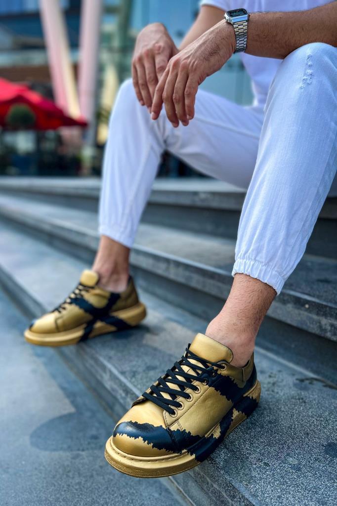 CH254 CST Pittura Men's Shoes Gold-Black