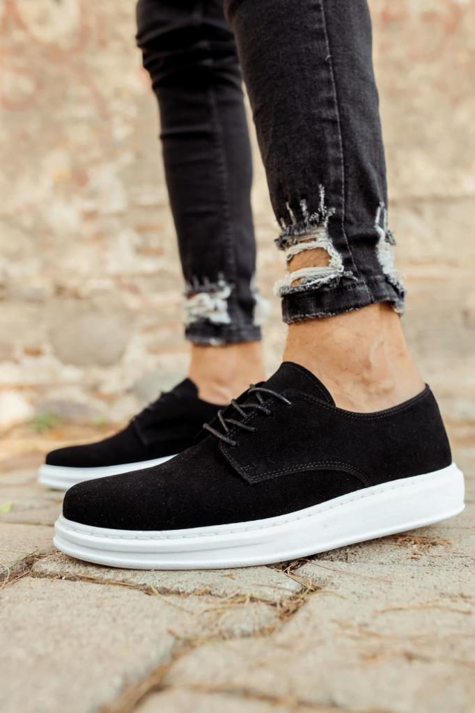 Chekich CH003 Suede BT Men's Shoes BLACK