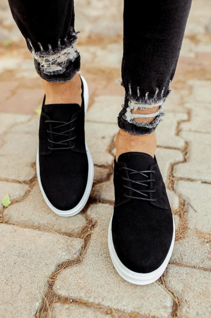 Chekich CH003 Suede BT Men's Shoes BLACK