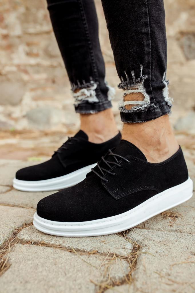Chekich CH003 Suede BT Men's Shoes BLACK