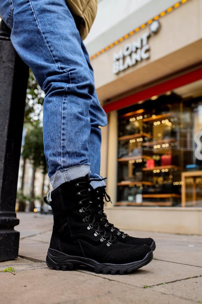Chekich CH051 Suede ST Men's Boots BLACK