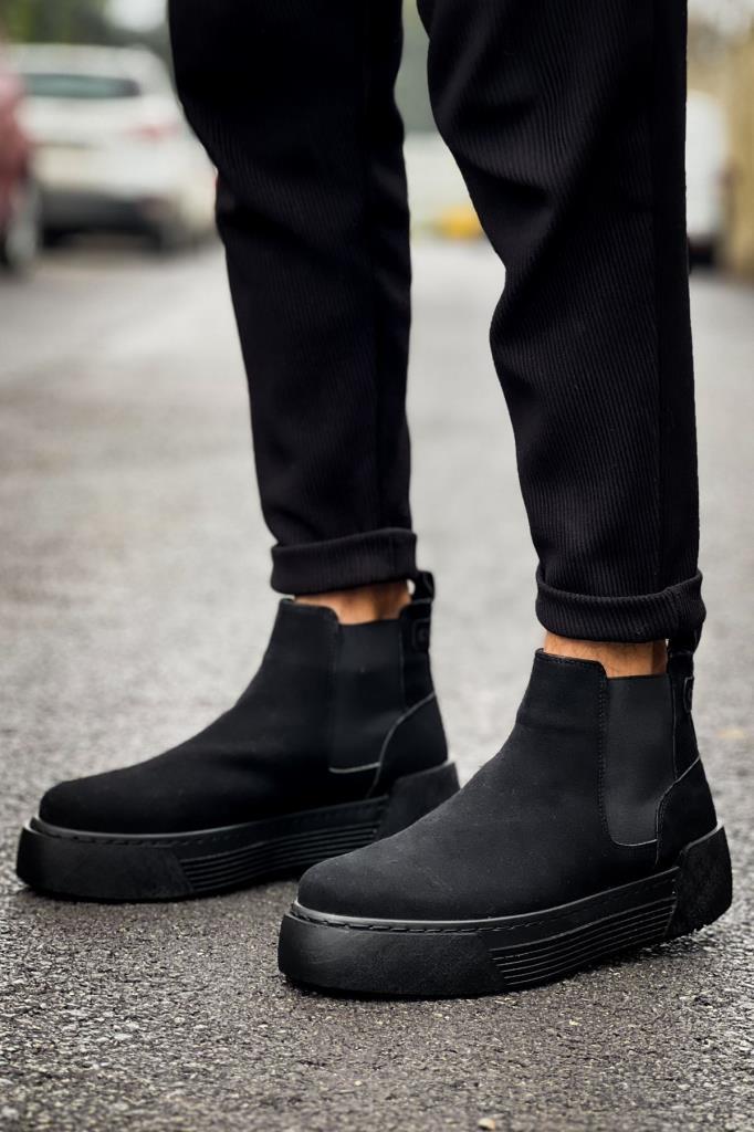 Chekich CH069 Suede Men's Boots BLACK