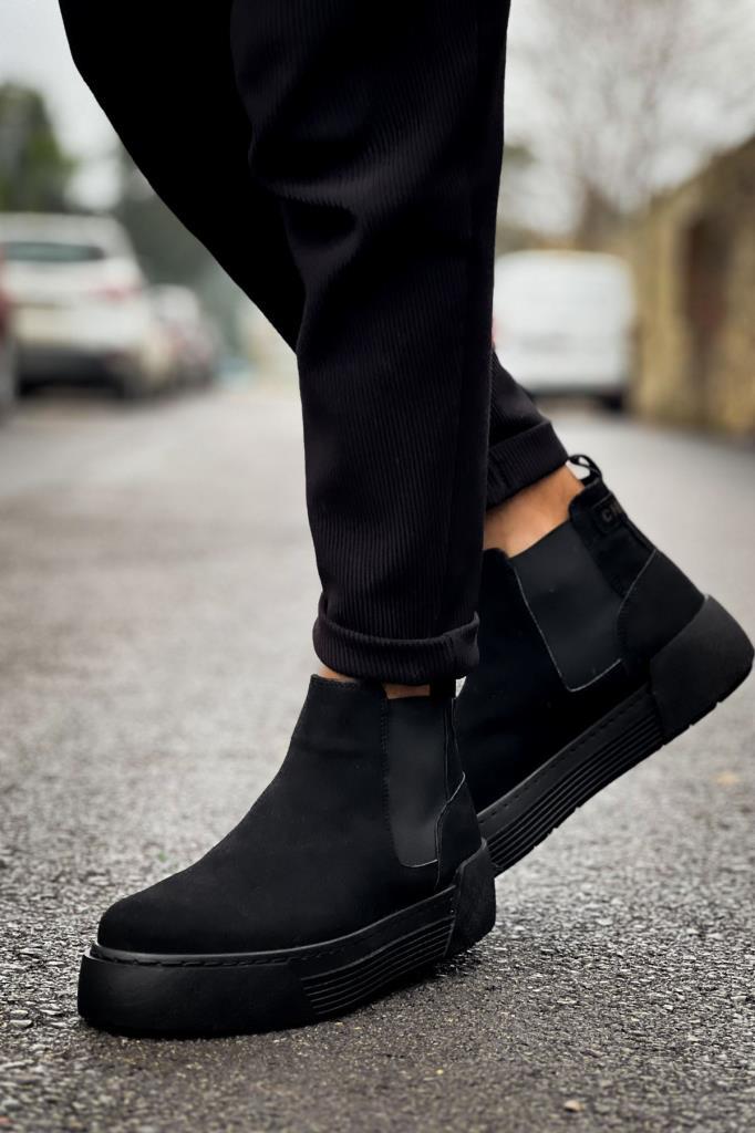 Chekich CH069 Suede Men's Boots BLACK