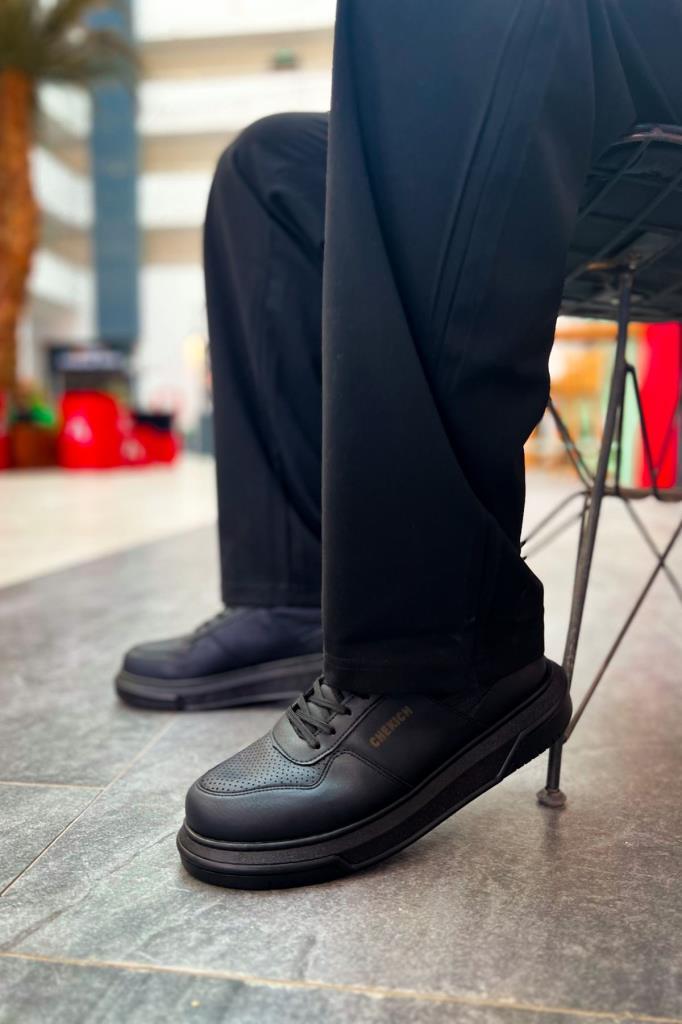 Chekich CH075 İpekyol Black Sole Men's Shoes BLACK