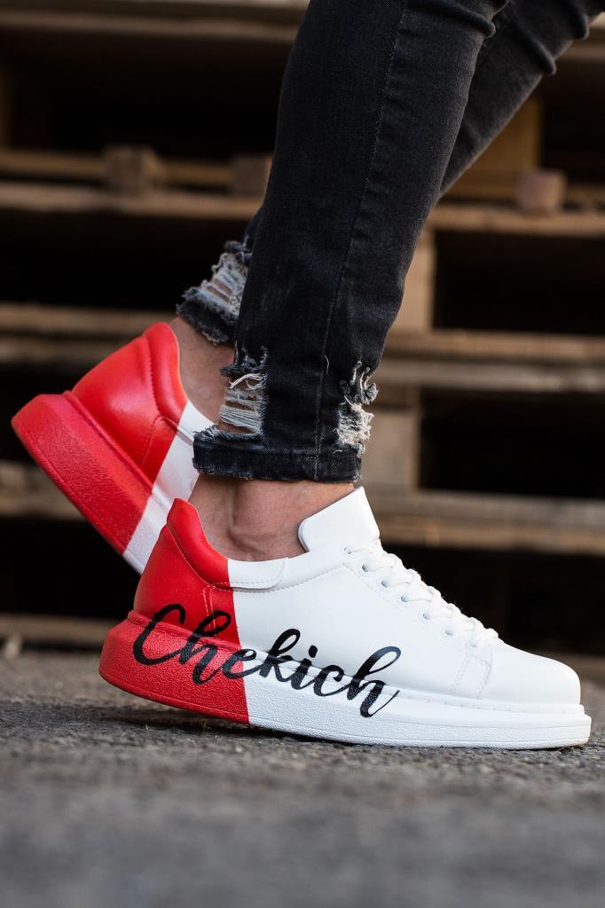 Chekich CH254 BT Men's Sneakers White Red CHEKICH