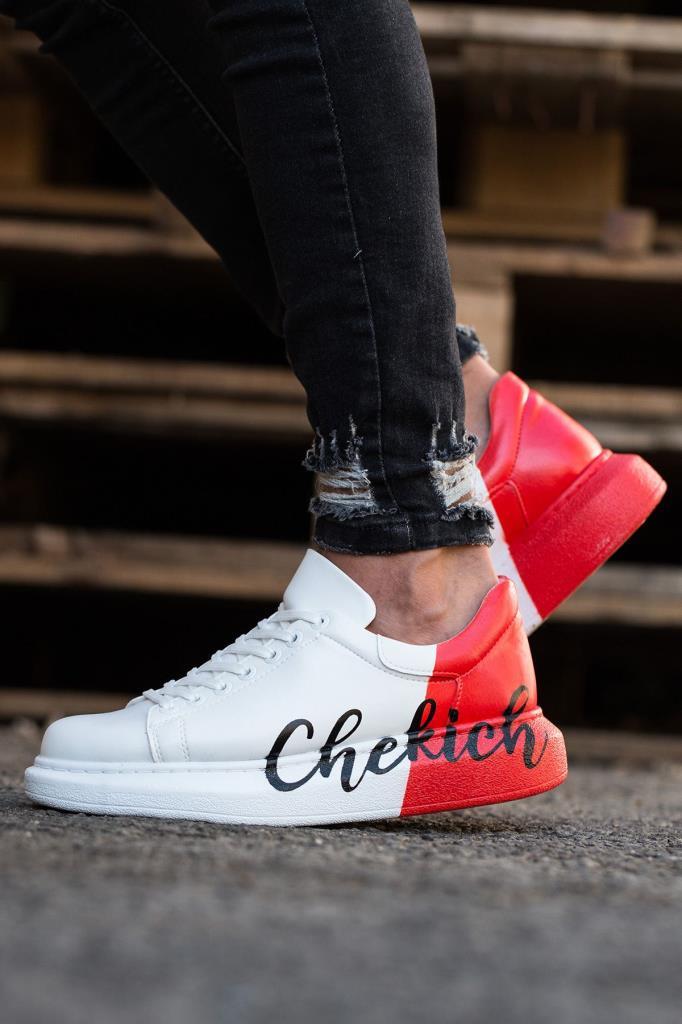 Chekich CH254 BT Men's Sneakers White Red CHEKICH