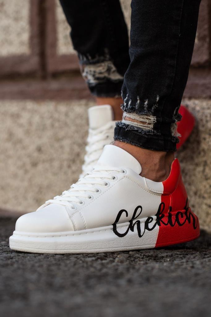 Chekich CH254 BT Men's Sneakers White Red CHEKICH