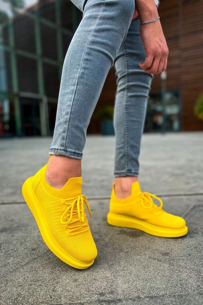 Chekich CH307 Knit Men's Shoes YELLOW