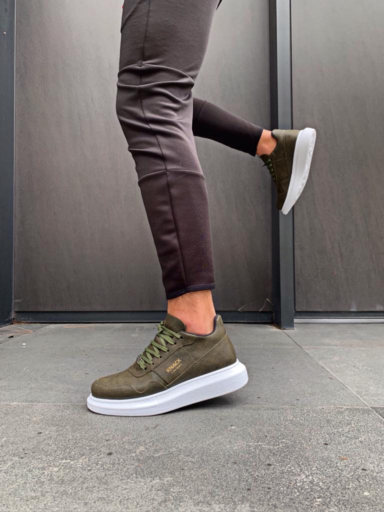 Knack High Sole Casual Shoes 040 Khaki