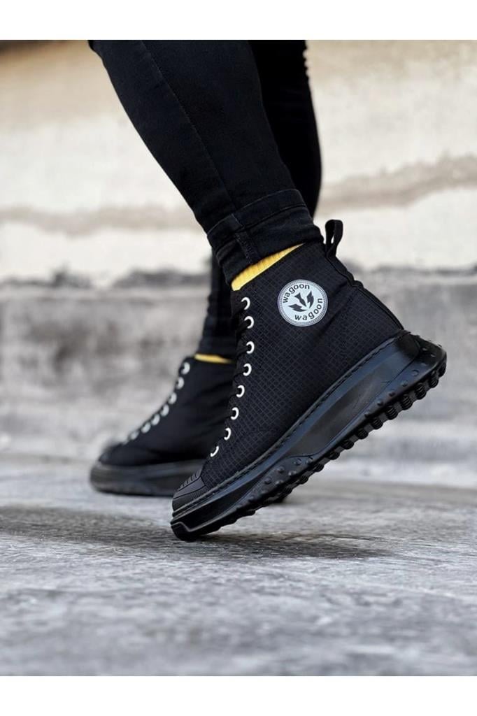 Wagoon WG017 Coal Men's Half Ankle Casual Shoes