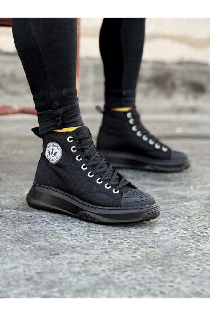 Wagoon WG017 Coal Men's Half Ankle Casual Shoes
