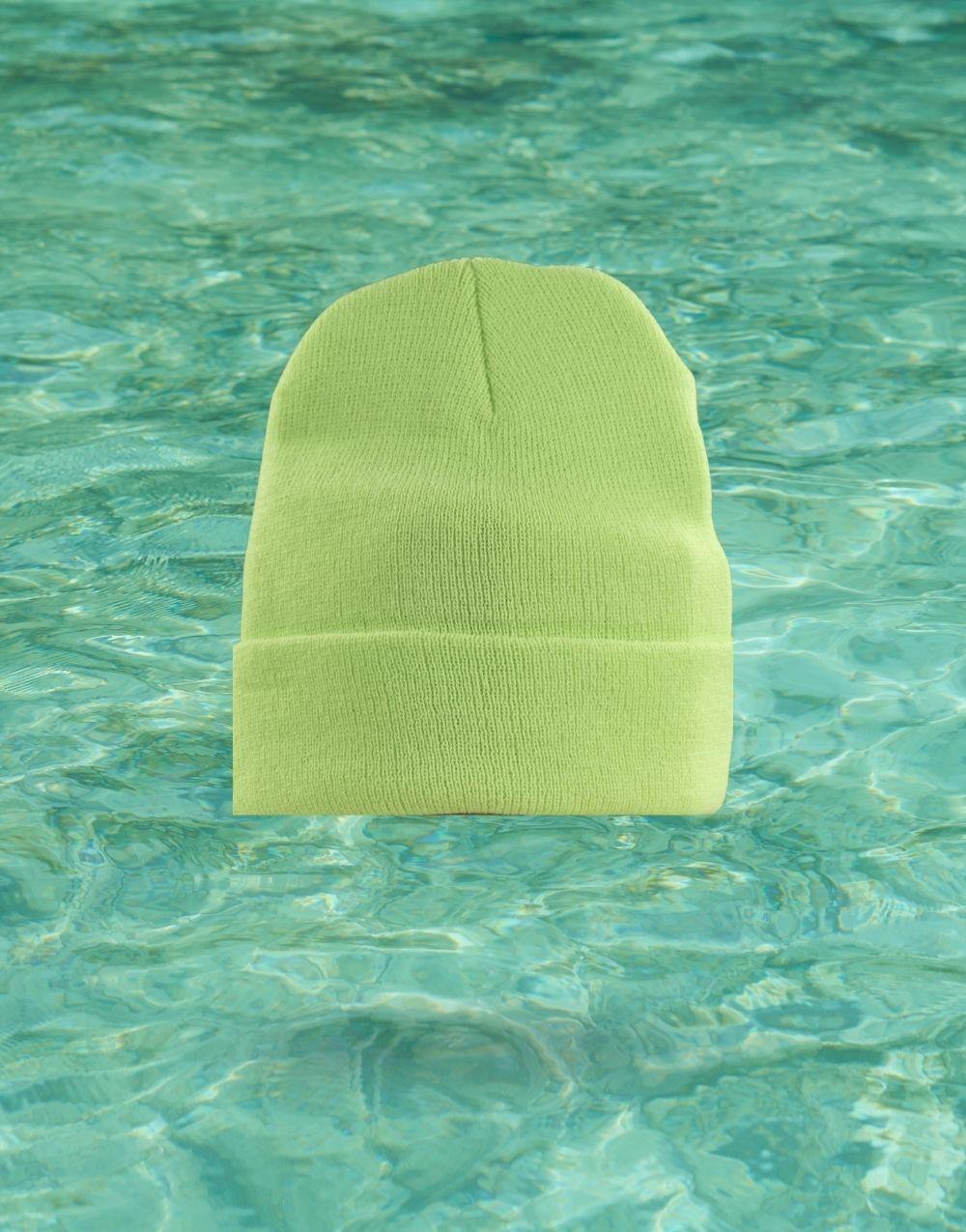 Basic Folded Everyday Beanie Pistachio Green