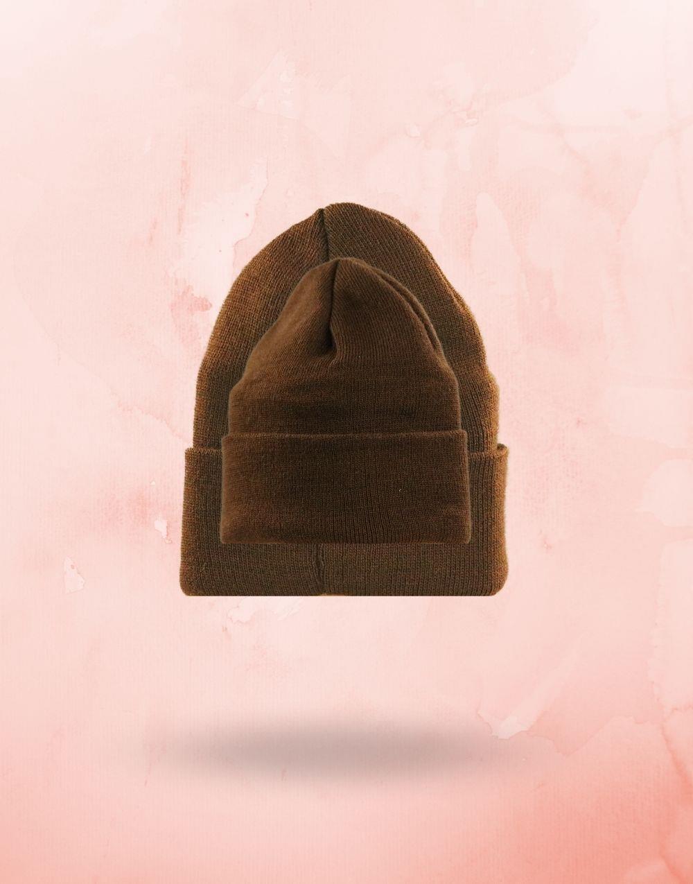 Folded Beanie Coffee Hat