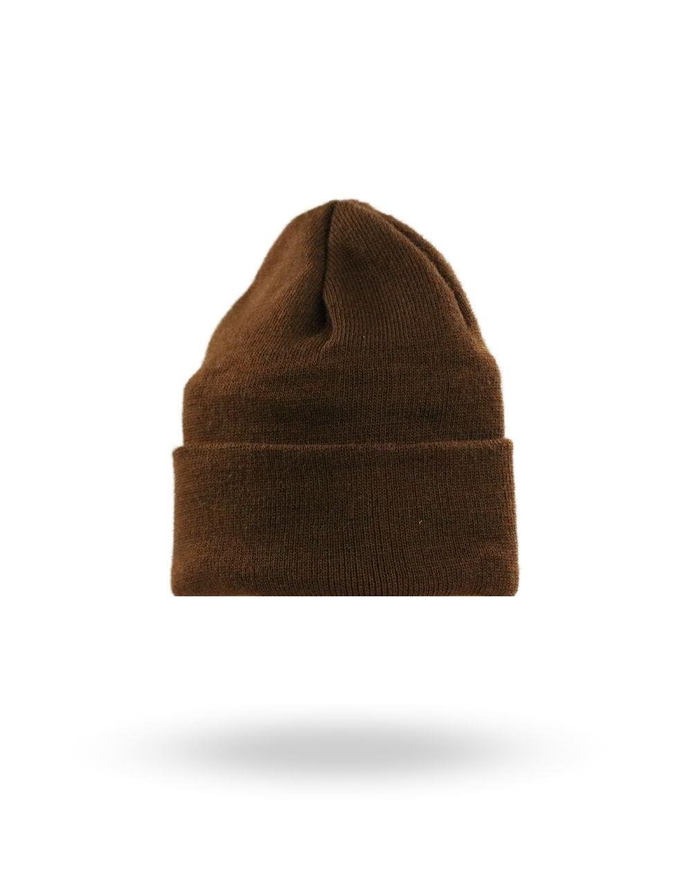 Folded Beanie Coffee Hat