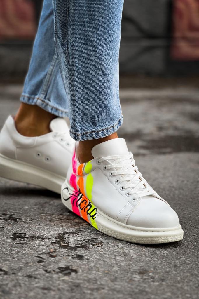 CH254 CBT Pittura Men's Aloha Shoes Yellow Pink White