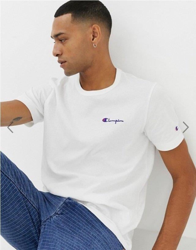 Champion Classic 3# Logo Unisex T-Shirt White