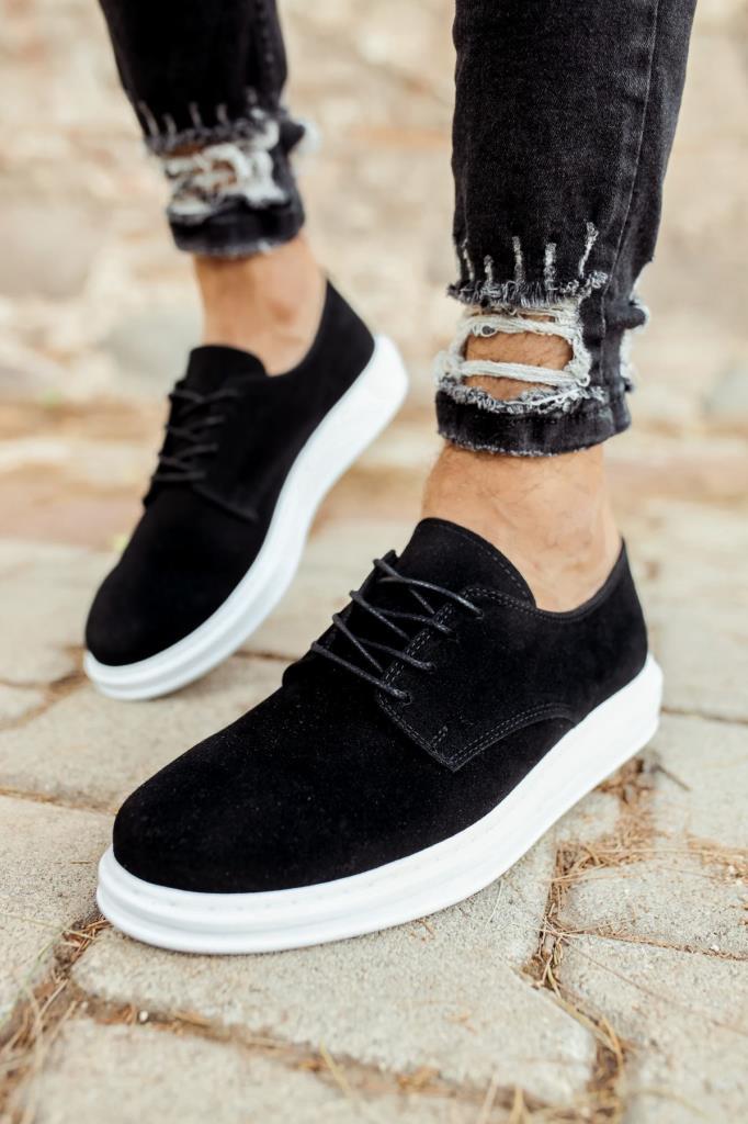 Chekich CH003 Suede BT Men's Shoes BLACK