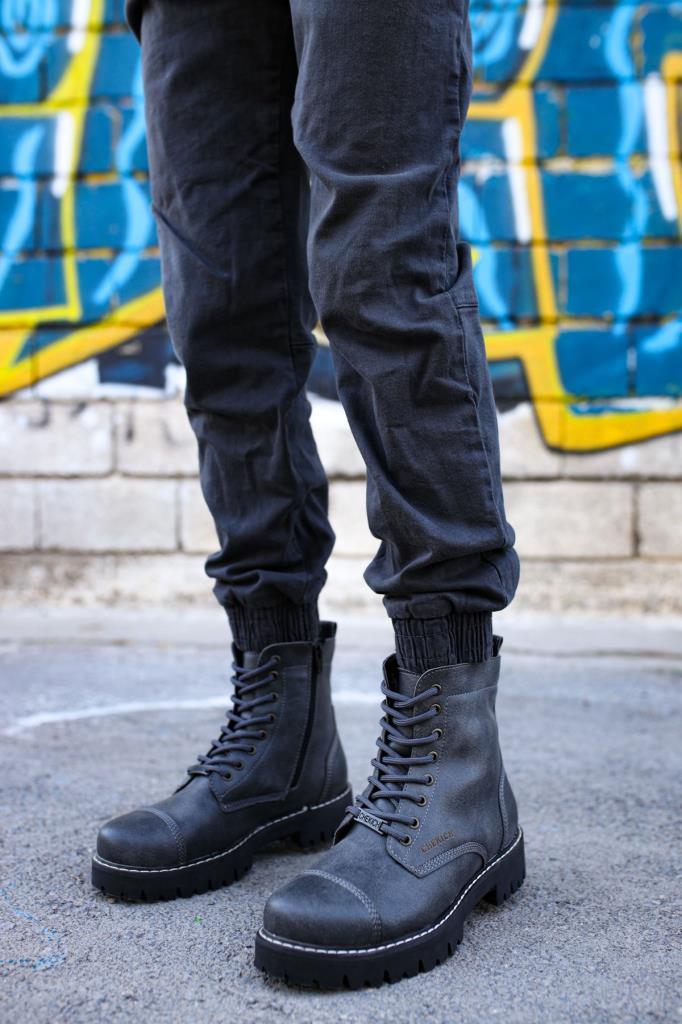 Chekich CH009 Mat ST Men's Boots ANTHRACITE