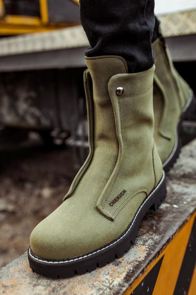 Chekich CH027 Suede ST Men's Boot HAKİ