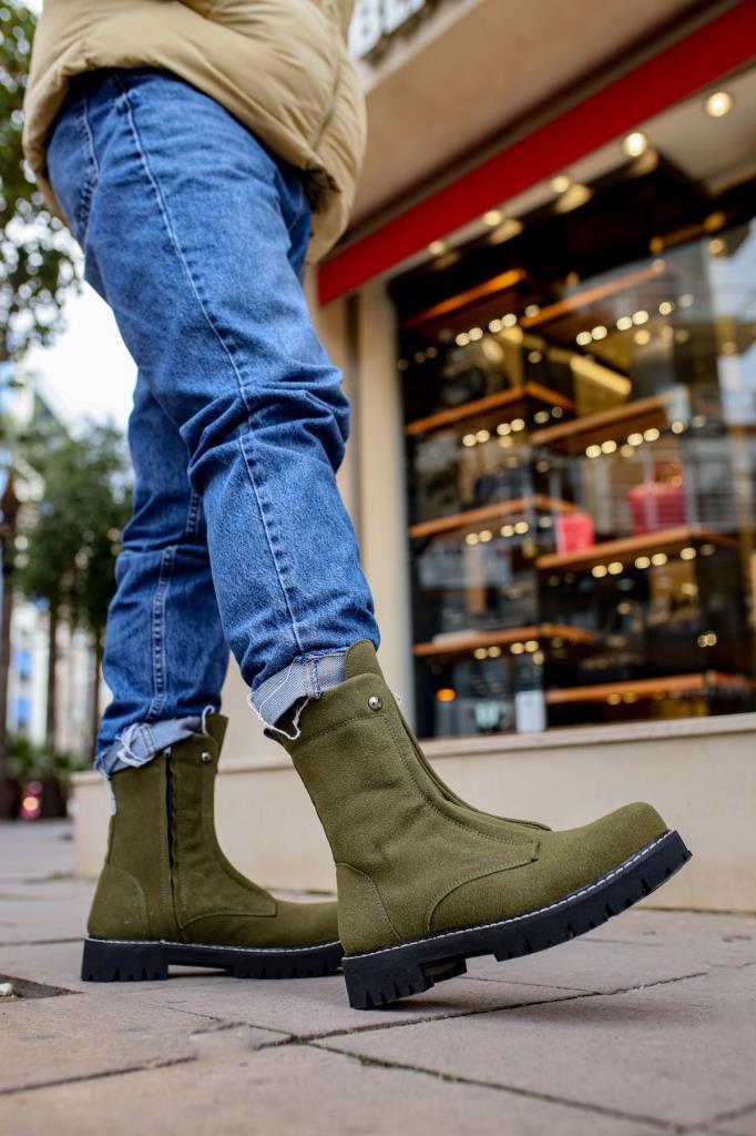 Chekich CH027 Suede ST Men's Boot HAKİ