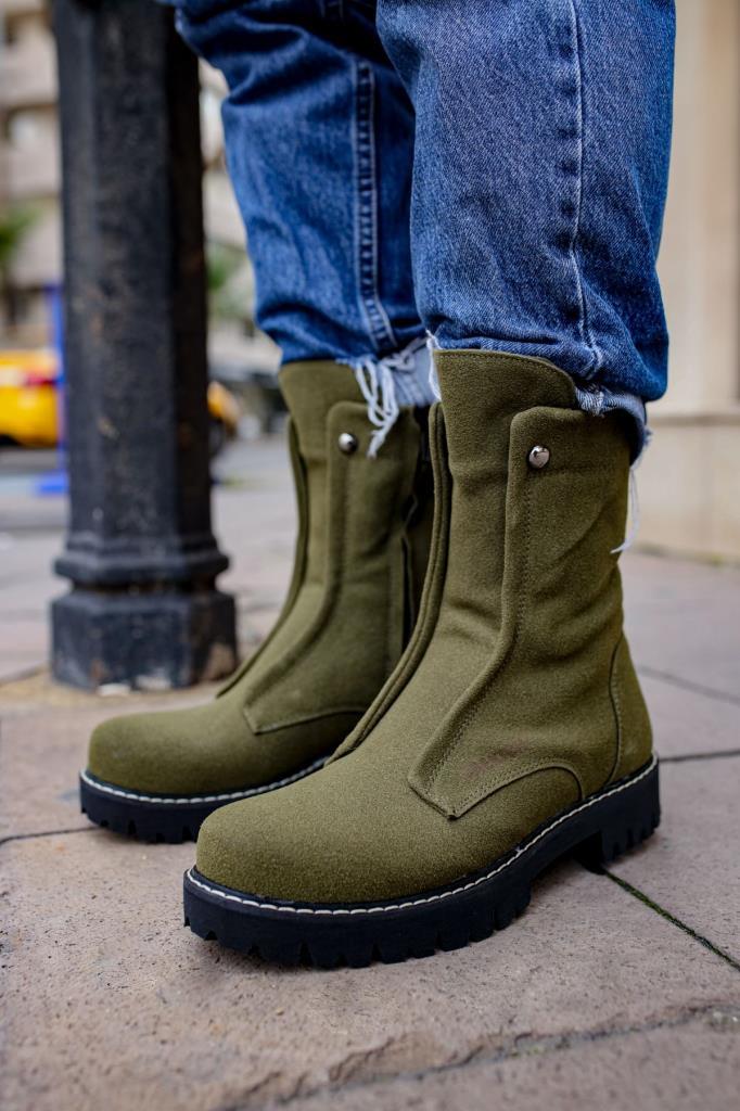 Chekich CH027 Suede ST Men's Boot HAKİ