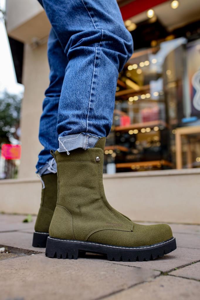 Chekich CH027 Suede ST Men's Boot HAKİ
