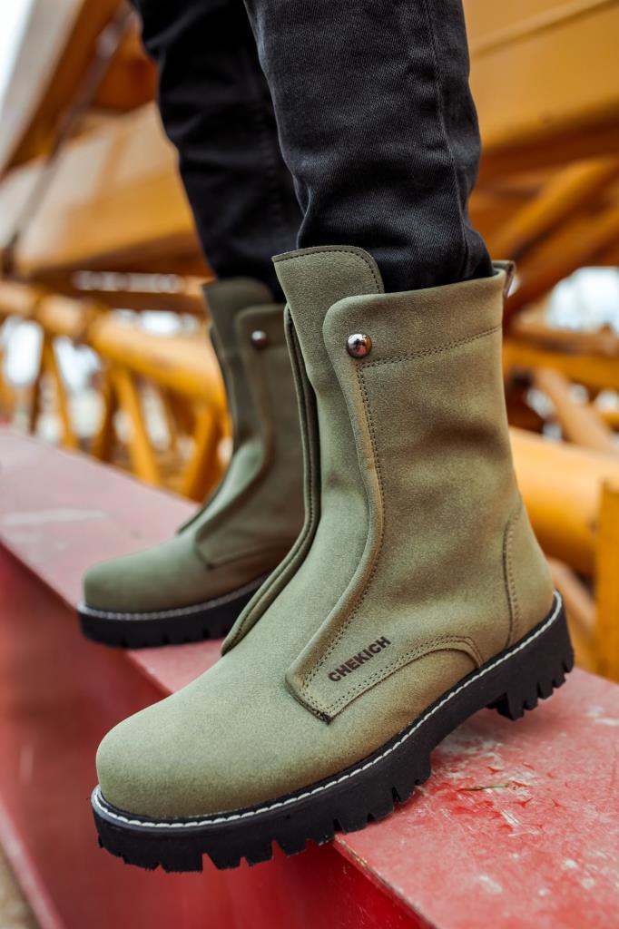 Chekich CH027 Suede ST Men's Boot HAKİ