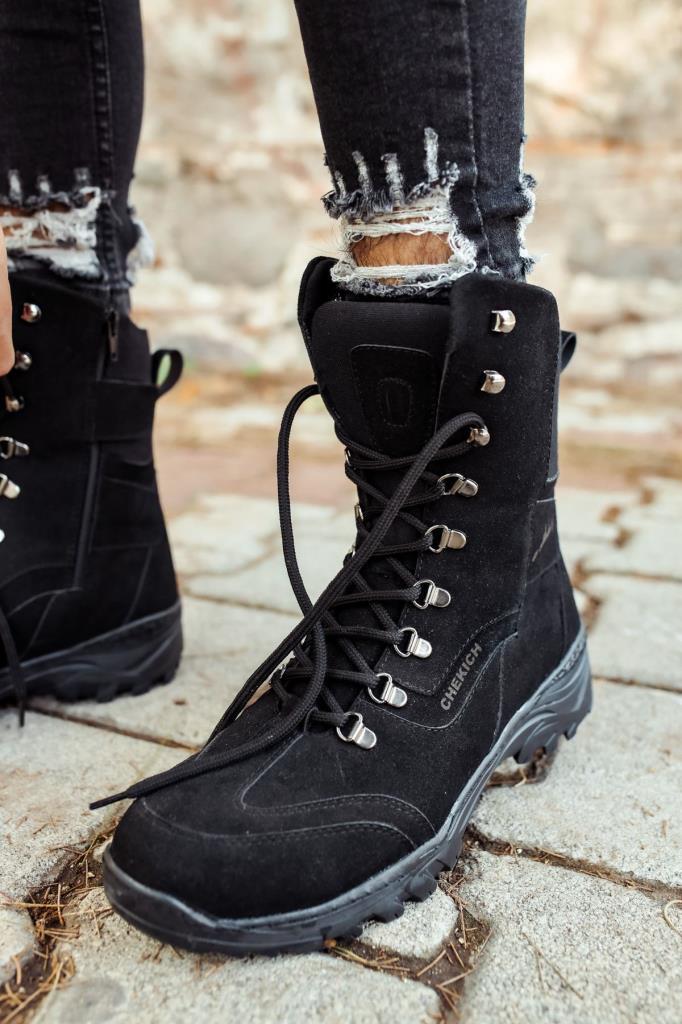 Chekich CH051 Suede ST Men's Boots BLACK