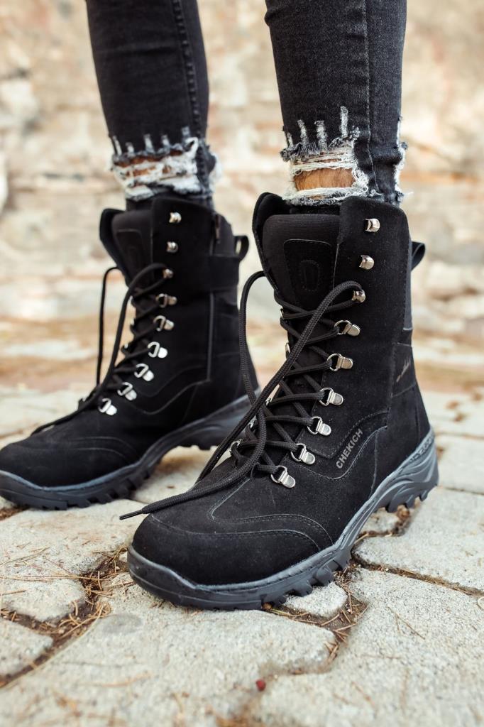 Chekich CH051 Suede ST Men's Boots BLACK