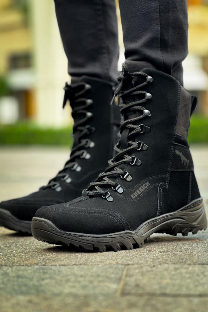 Chekich CH051 Suede ST Men's Boots BLACK