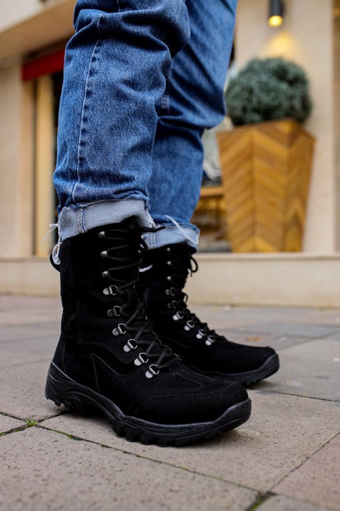 Chekich CH051 Suede ST Men's Boots BLACK