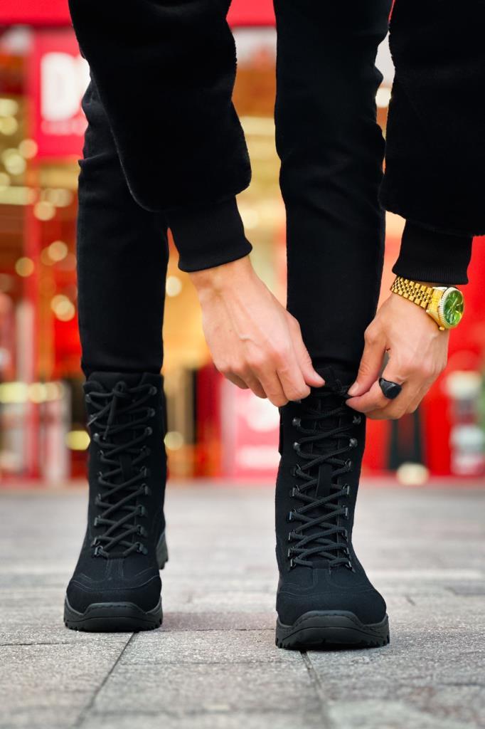 Chekich CH051 Suede ST Men's Boots BLACK