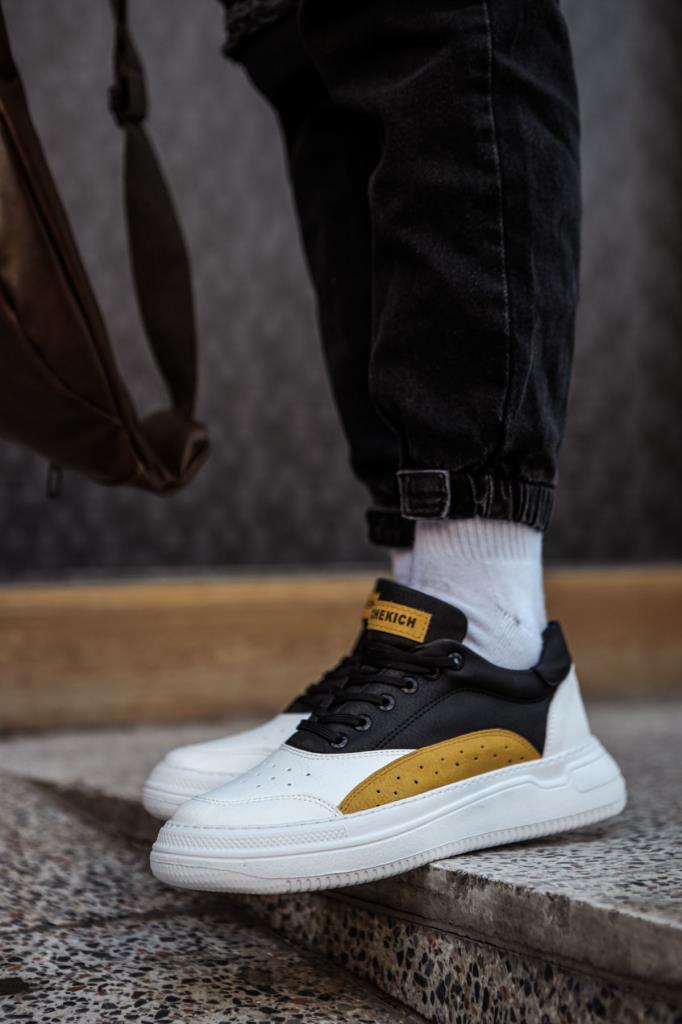 Chekich CH115 BT Men's Shoes WHITE/YELLOW/BLACK