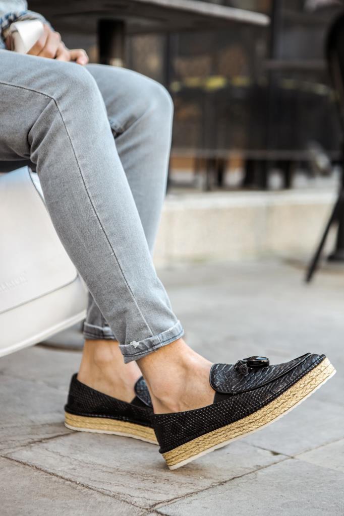 Chekich CH119 Croco BT Men's Shoes BLACK