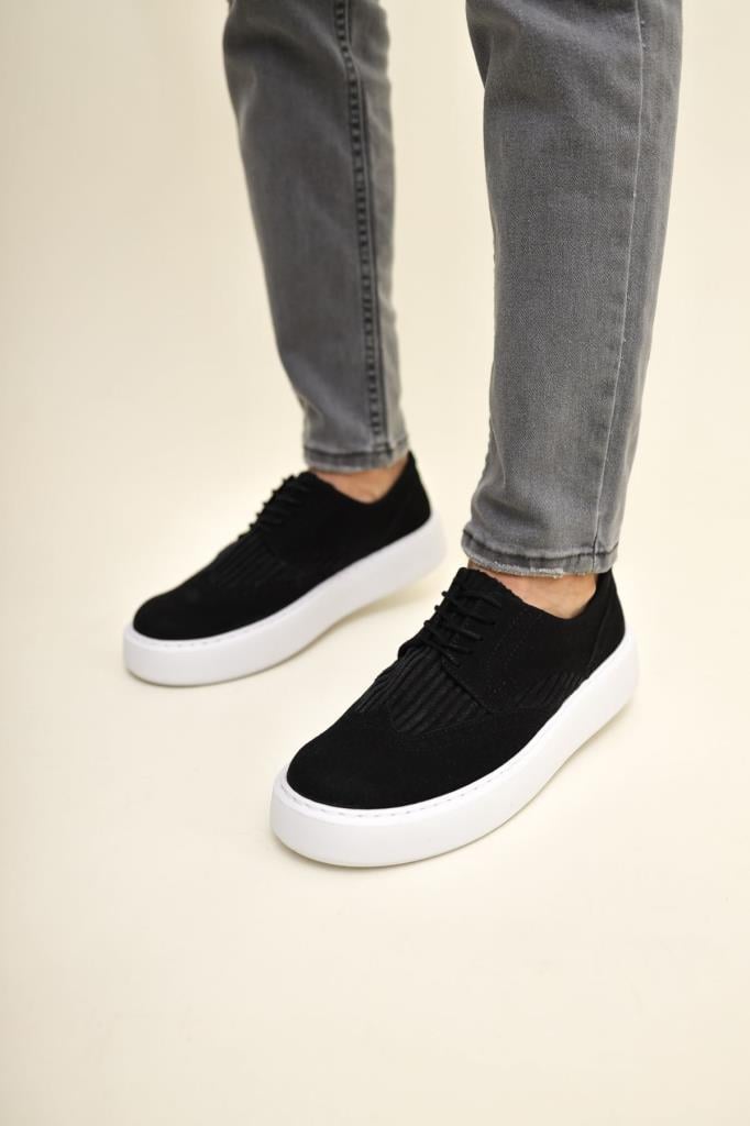 Chekich CH149 Suede Men's Shoes BLACK
