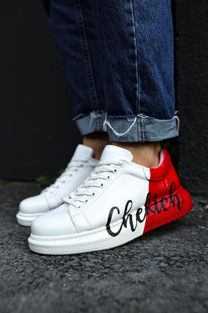 Chekich CH254 BT Men's Sneakers White Red CHEKICH