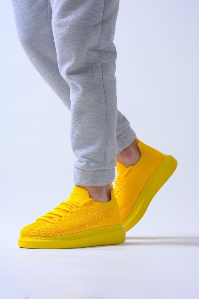 Chekich CH307 Knit Men's Shoes YELLOW
