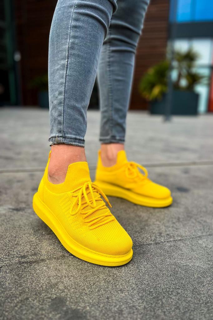Chekich CH307 Knit Men's Shoes YELLOW