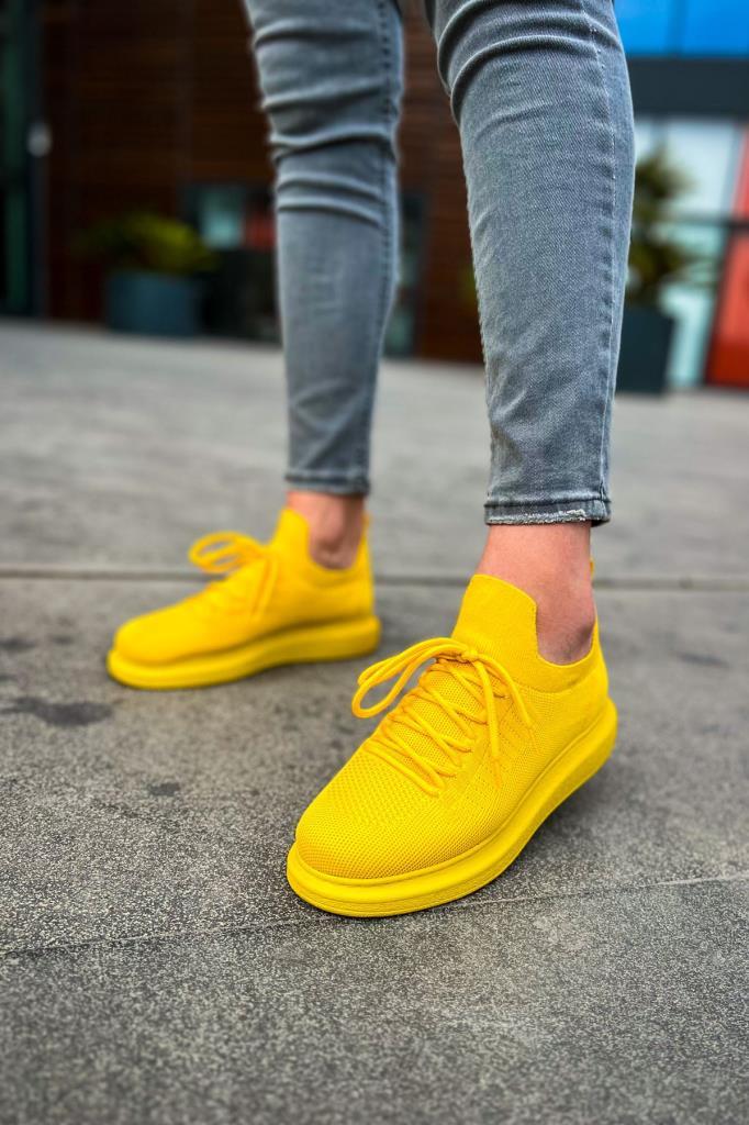 Chekich CH307 Knit Men's Shoes YELLOW