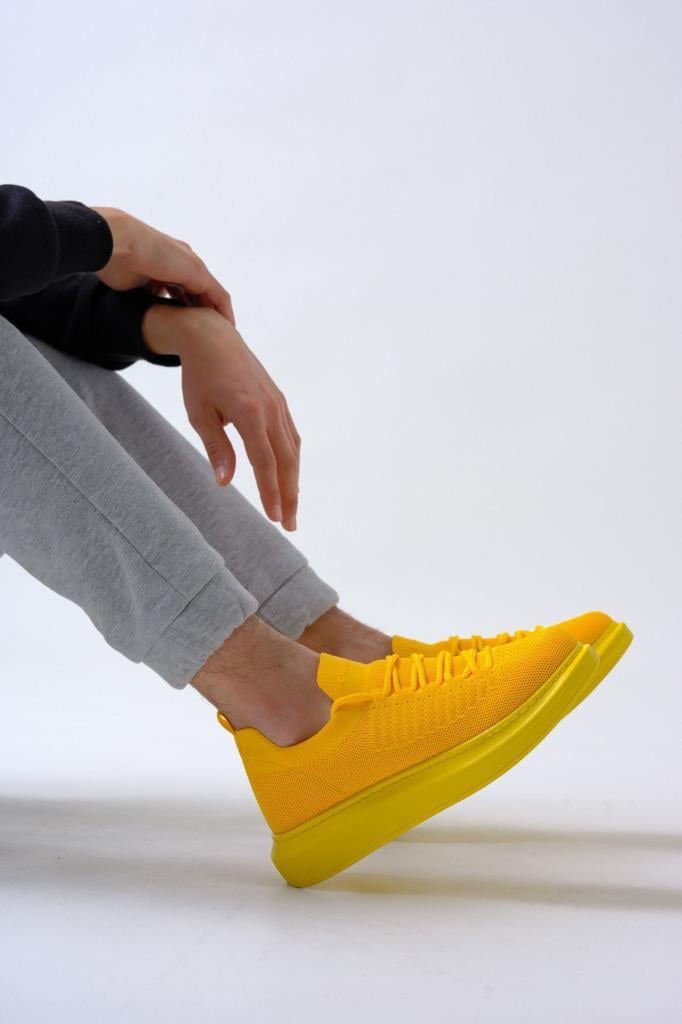 Chekich CH307 Knit Men's Shoes YELLOW