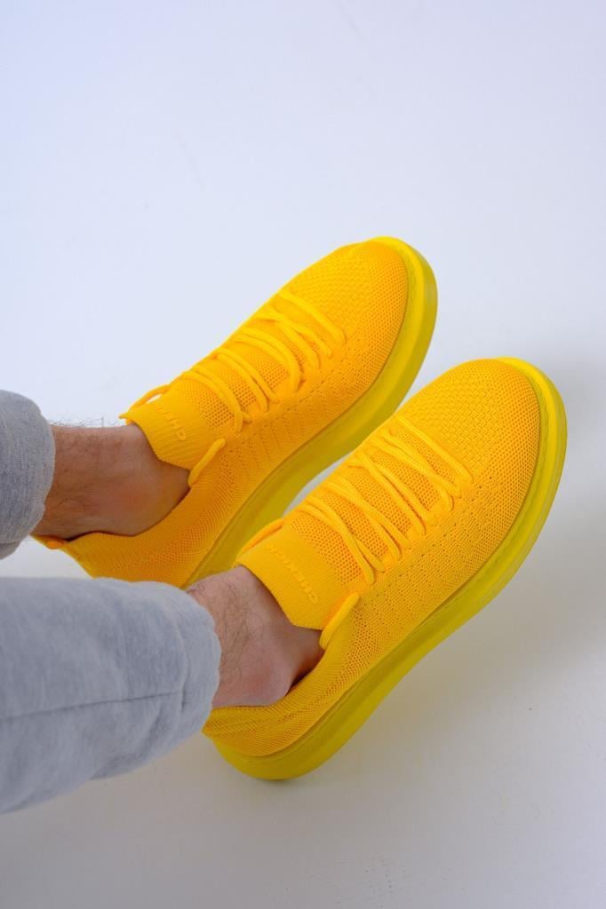 Chekich CH307 Knit Men's Shoes YELLOW