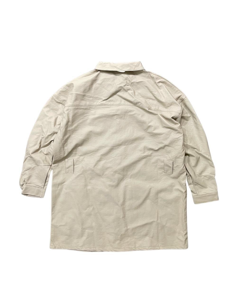 Men's Leather Parka with Multiple Pockets