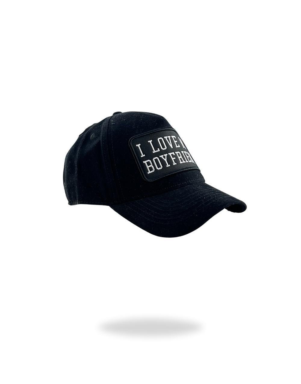 Black I Love Boyfriend Hat