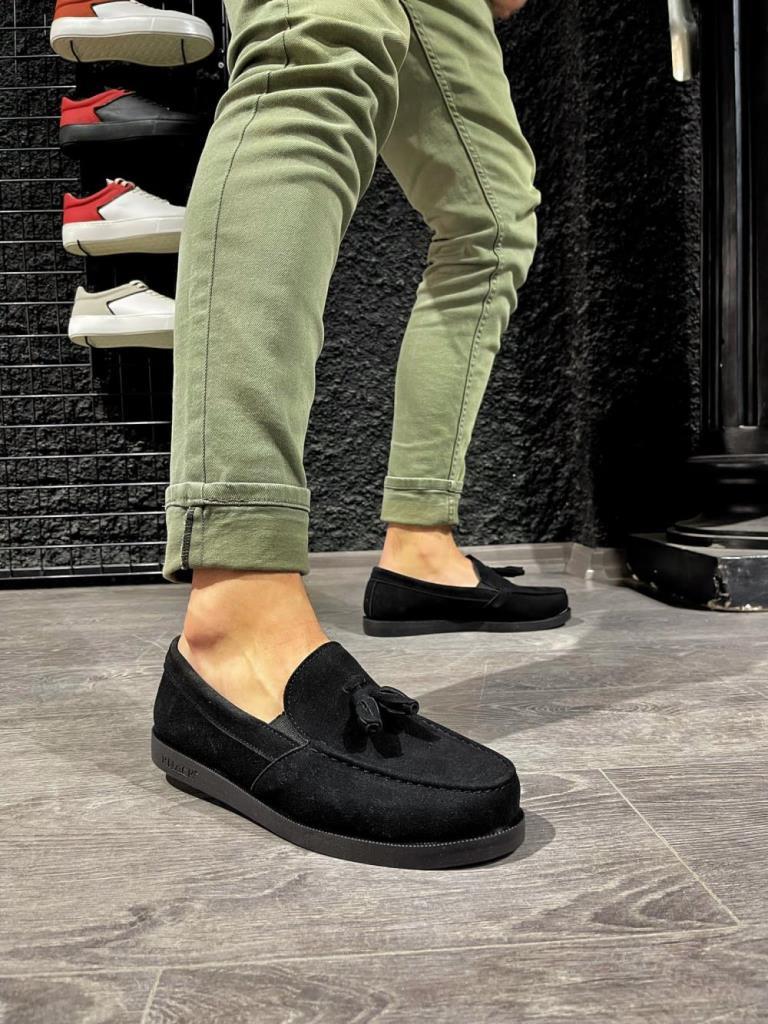 Knack Loafer Men's Shoes 007 Black