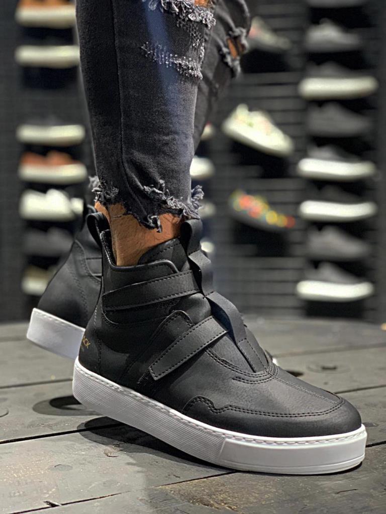 Knack Sports Shoe 033 Black (White Sole)