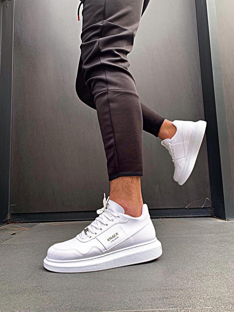 Knack High Sole Casual Shoes 040 White