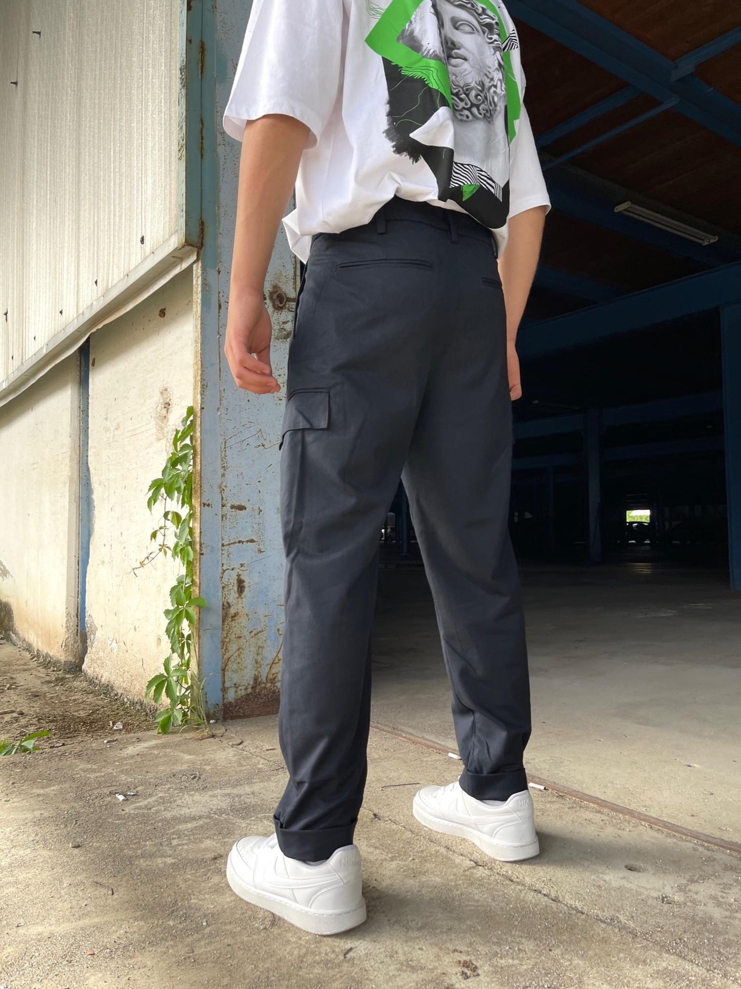 Dark Navy Premium Cargo Pants