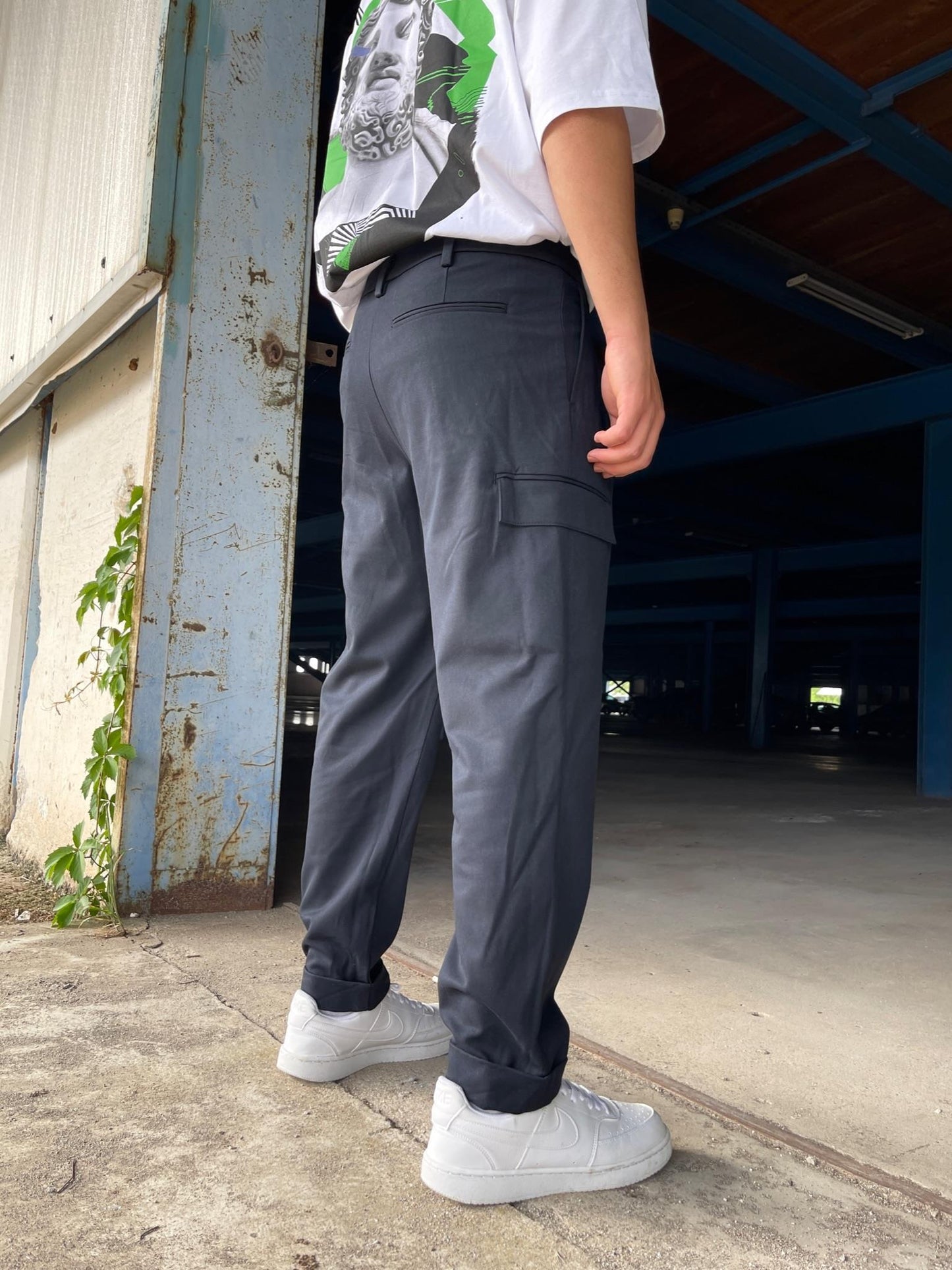 Dark Navy Premium Cargo Pants